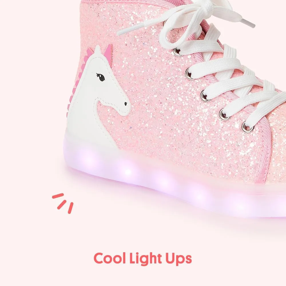 FabKids Kids Boys Girls Sneakers High Top Lace Up Shoes for Toddler Little Kid Big Kid