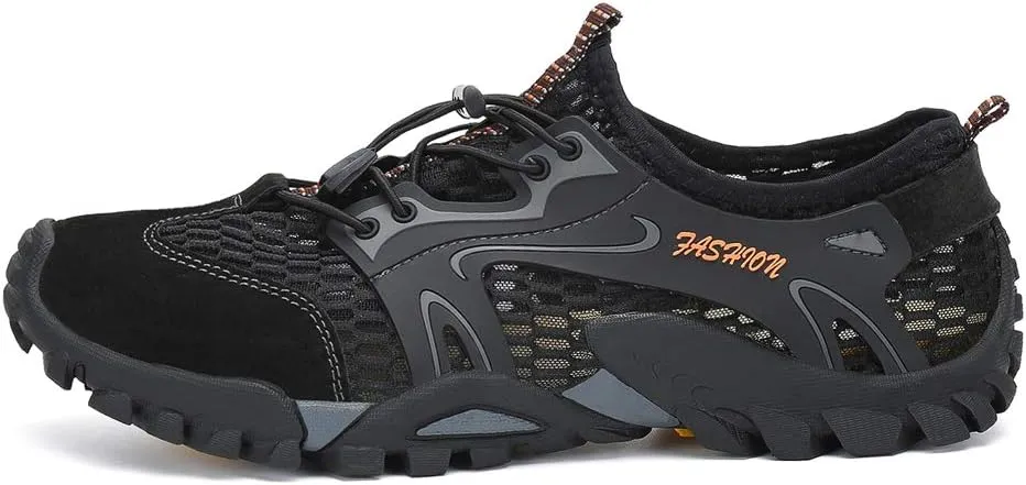 FLARUT Men's Sandals Barefoot Hiking Shoes Quick Dry Breathable Mesh Lightweight Outdoor Training Water Walking Shoes