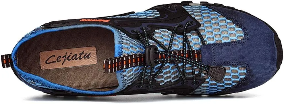 FLARUT Men's Sandals Barefoot Hiking Shoes Quick Dry Breathable Mesh Lightweight Outdoor Training Water Walking Shoes