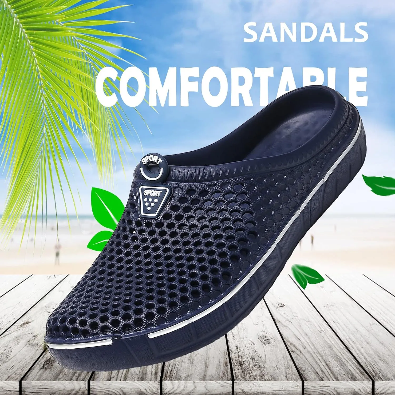 FLIOZY Women's Garden Clogs Shoes Men's Beach Water Shoes Slippers Sandals Breathable Casual Lightweight Outdoor Walking Shoes Unisex
