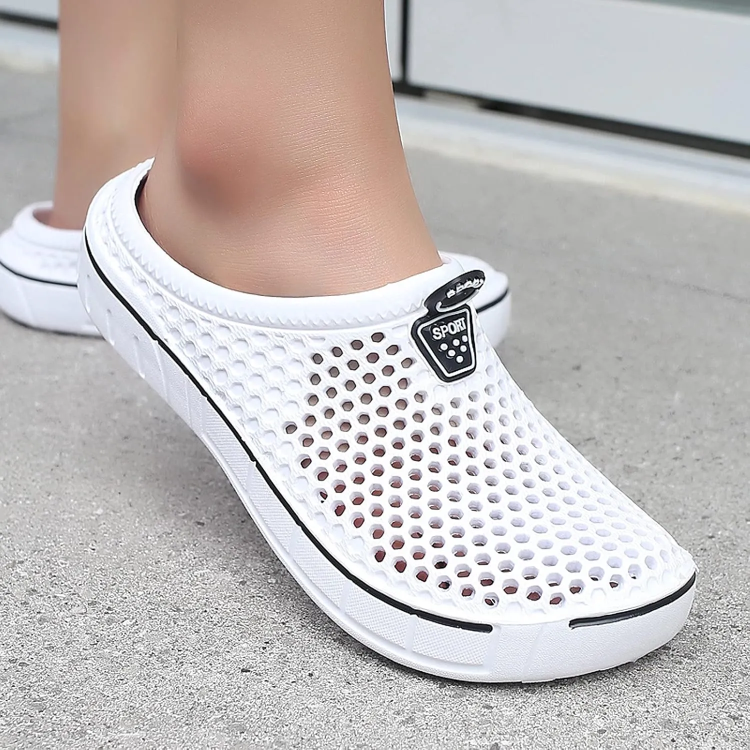 FLIOZY Women's Garden Clogs Shoes Men's Beach Water Shoes Slippers Sandals Breathable Casual Lightweight Outdoor Walking Shoes Unisex
