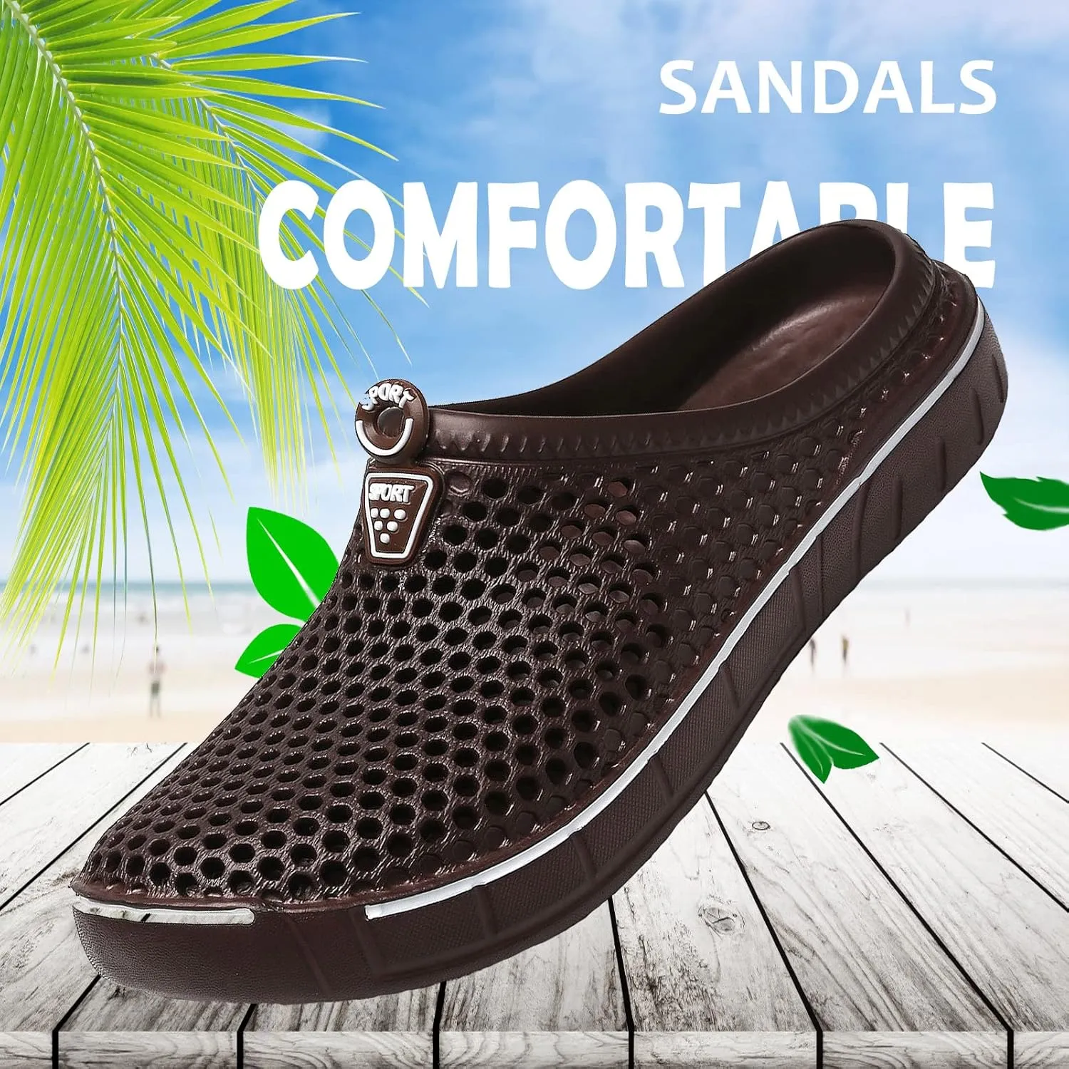 FLIOZY Women's Garden Clogs Shoes Men's Beach Water Shoes Slippers Sandals Breathable Casual Lightweight Outdoor Walking Shoes Unisex