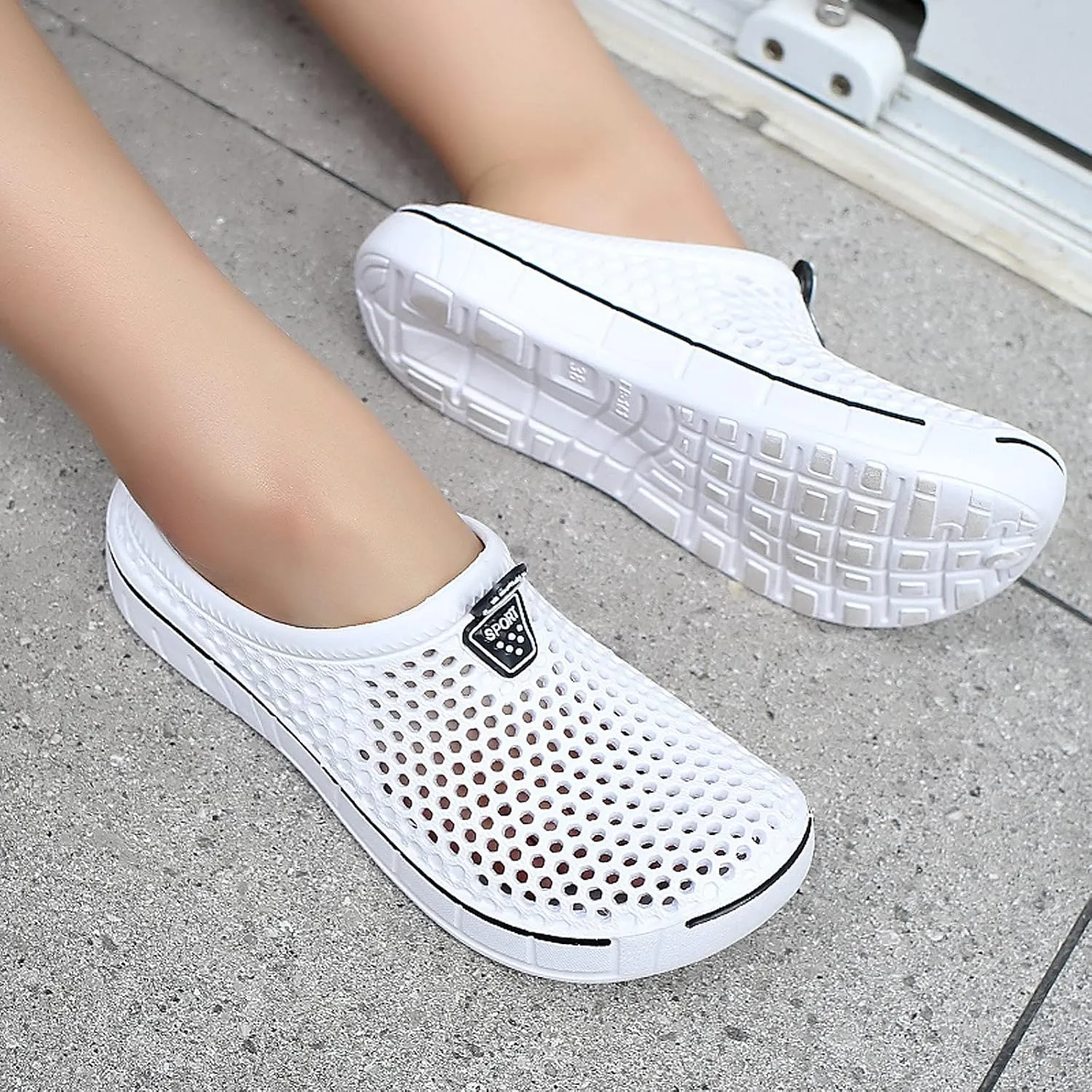 FLIOZY Women's Garden Clogs Shoes Men's Beach Water Shoes Slippers Sandals Breathable Casual Lightweight Outdoor Walking Shoes Unisex