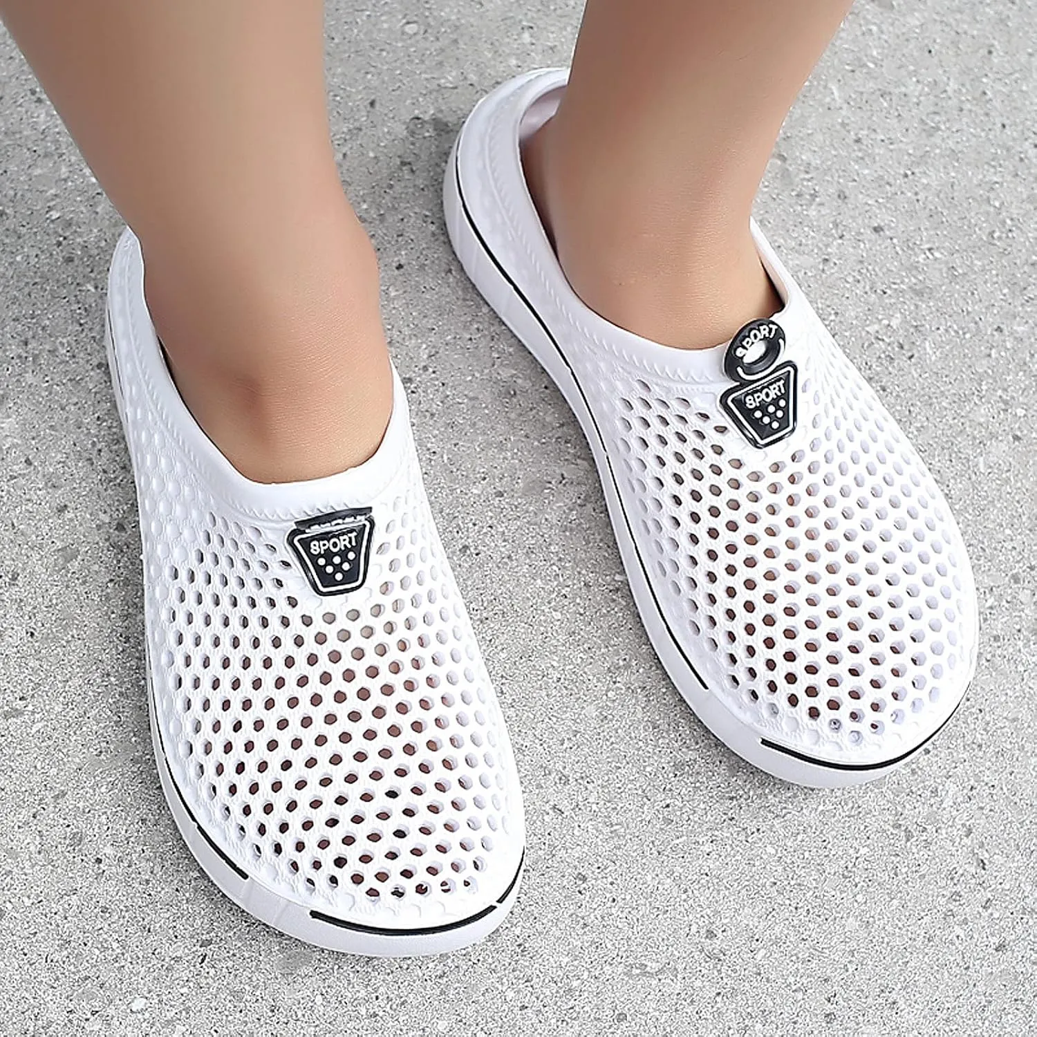 FLIOZY Women's Garden Clogs Shoes Men's Beach Water Shoes Slippers Sandals Breathable Casual Lightweight Outdoor Walking Shoes Unisex