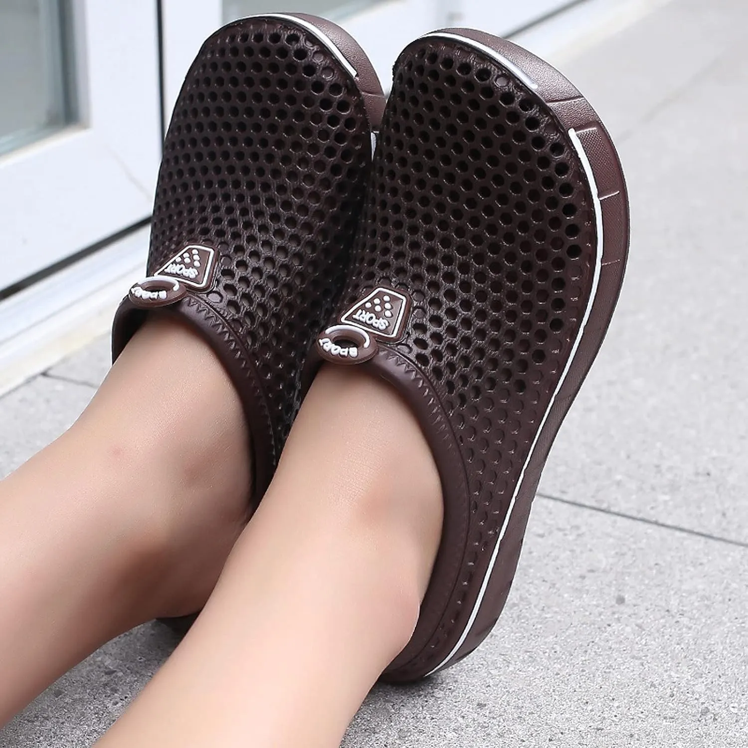 FLIOZY Women's Garden Clogs Shoes Men's Beach Water Shoes Slippers Sandals Breathable Casual Lightweight Outdoor Walking Shoes Unisex