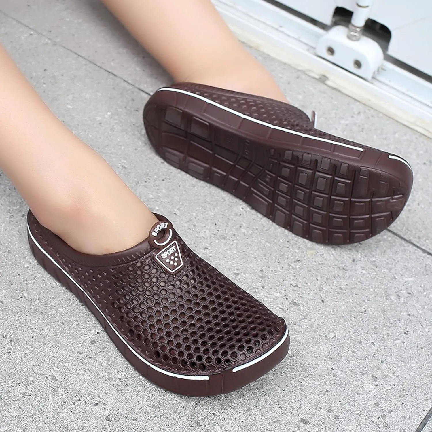 FLIOZY Women's Garden Clogs Shoes Men's Beach Water Shoes Slippers Sandals Breathable Casual Lightweight Outdoor Walking Shoes Unisex