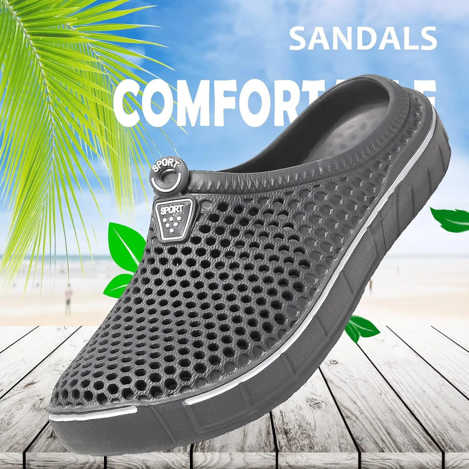 FLIOZY Women's Garden Clogs Shoes Men's Beach Water Shoes Slippers Sandals Breathable Casual Lightweight Outdoor Walking Shoes Unisex