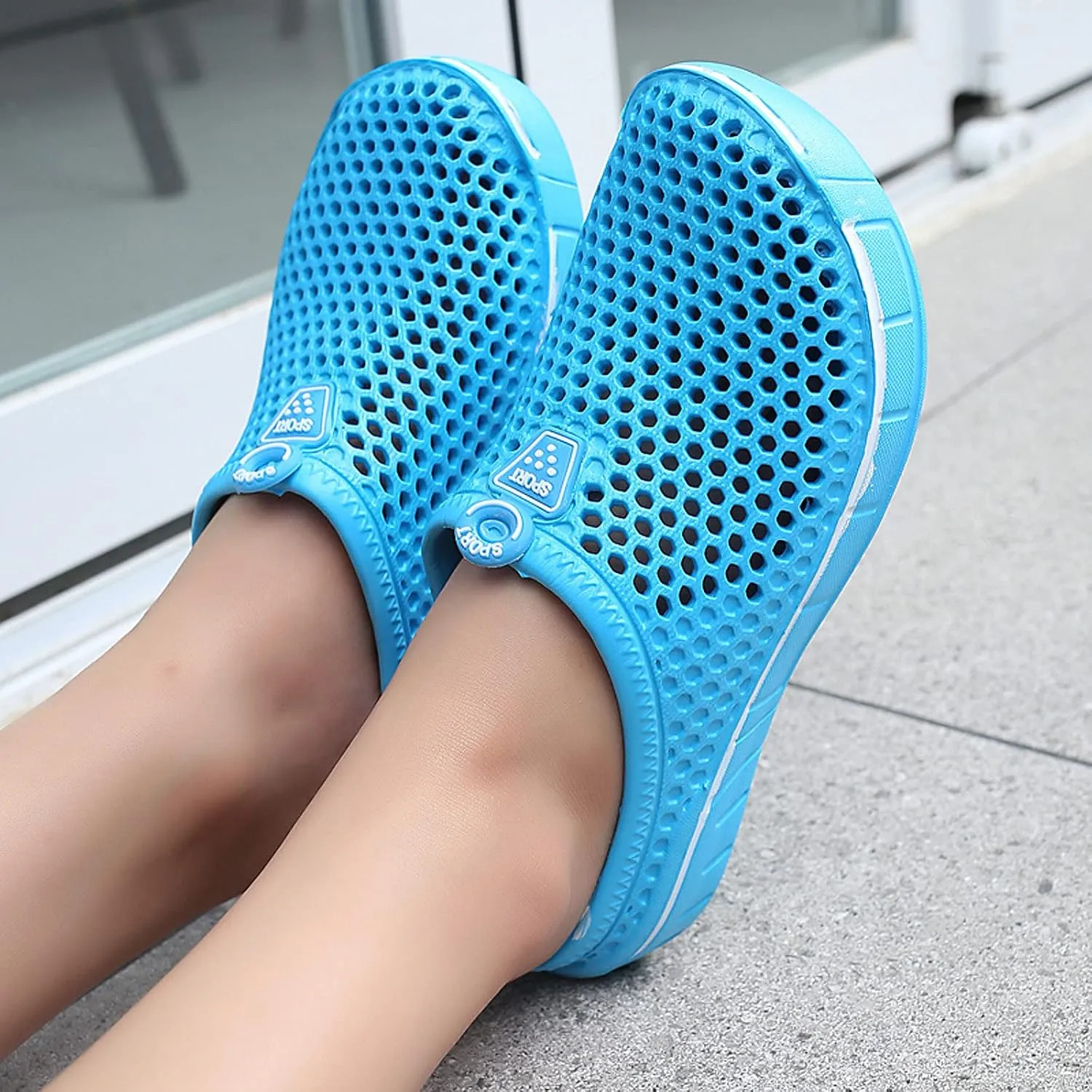 FLIOZY Women's Garden Clogs Shoes Men's Beach Water Shoes Slippers Sandals Breathable Casual Lightweight Outdoor Walking Shoes Unisex