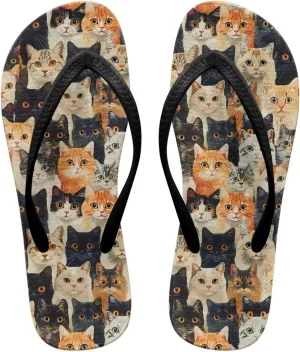 Forchrinse Custom Flip Flops Slippers for Women Quick Dry Shower Slides Non Slip Summer Flats Sandals for Beach Thong Sandals