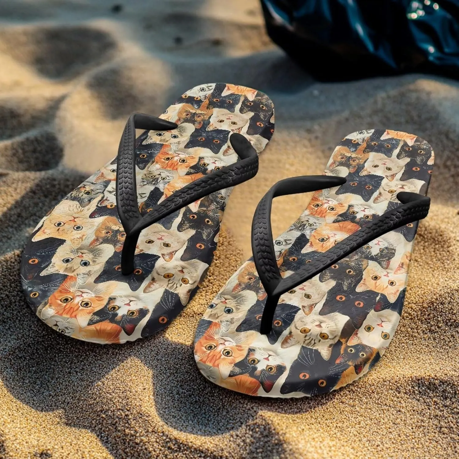 Forchrinse Custom Flip Flops Slippers for Women Quick Dry Shower Slides Non Slip Summer Flats Sandals for Beach Thong Sandals