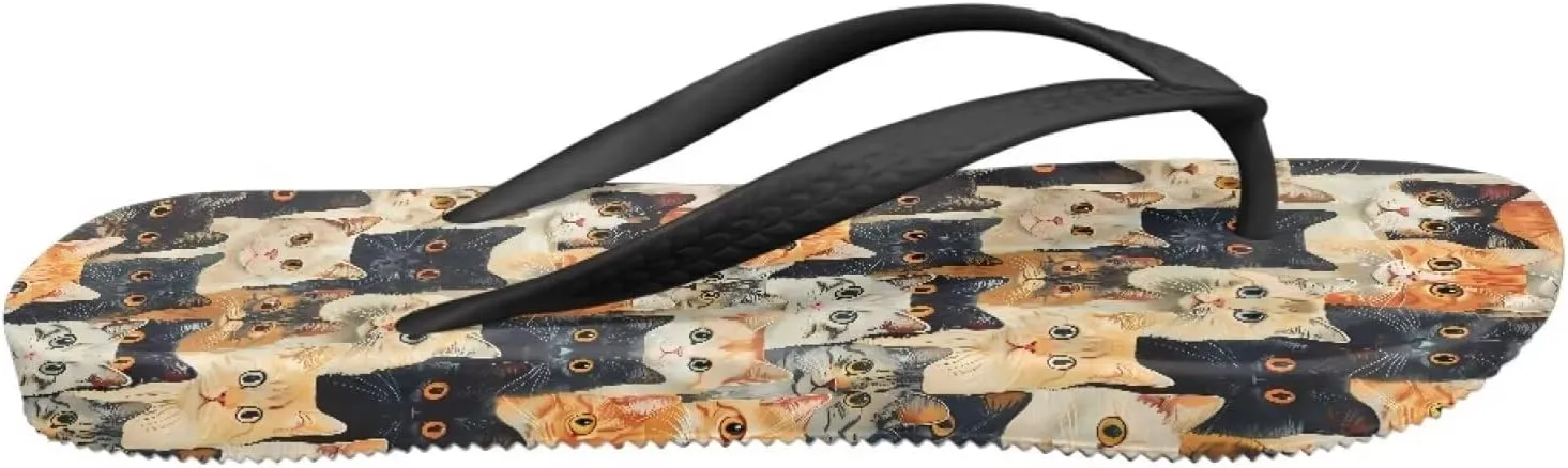 Forchrinse Custom Flip Flops Slippers for Women Quick Dry Shower Slides Non Slip Summer Flats Sandals for Beach Thong Sandals