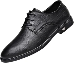 Formal Oxford Shoes for Men Lace Up Groom Standard Dance Dress Leather Casual Shoes Men High Heels Men Two Tone Shoes Casual Dress Men Leather Casual Shoes Gifts for Men