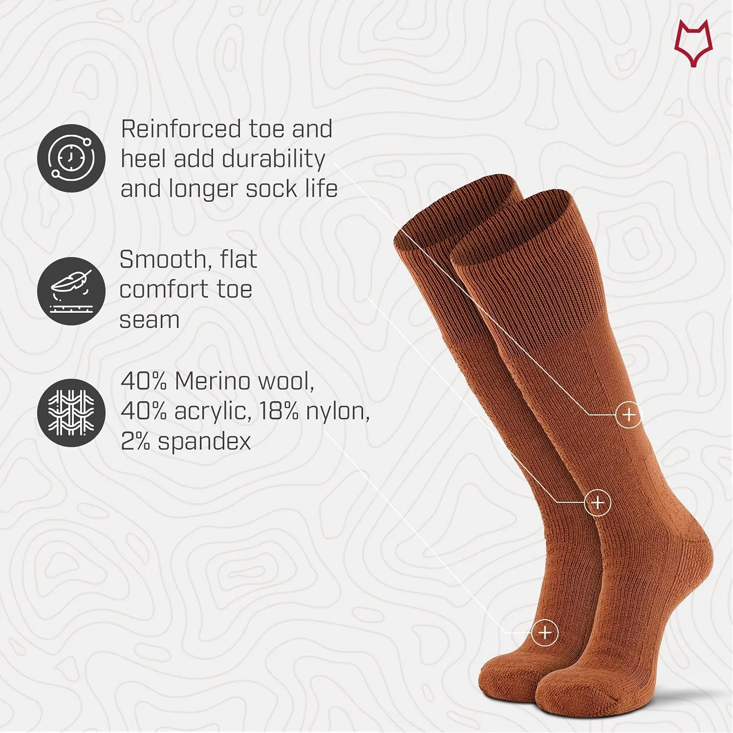 Fox River Military Cold Weather Sock, Heavyweight for Boots and Field, Mid-Calf, Thermalined Construction for Warmth