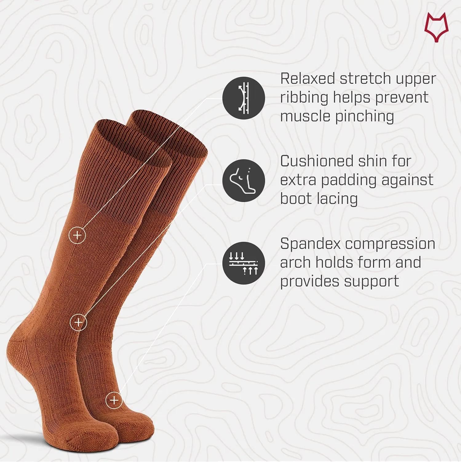 Fox River Military Cold Weather Sock, Heavyweight for Boots and Field, Mid-Calf, Thermalined Construction for Warmth