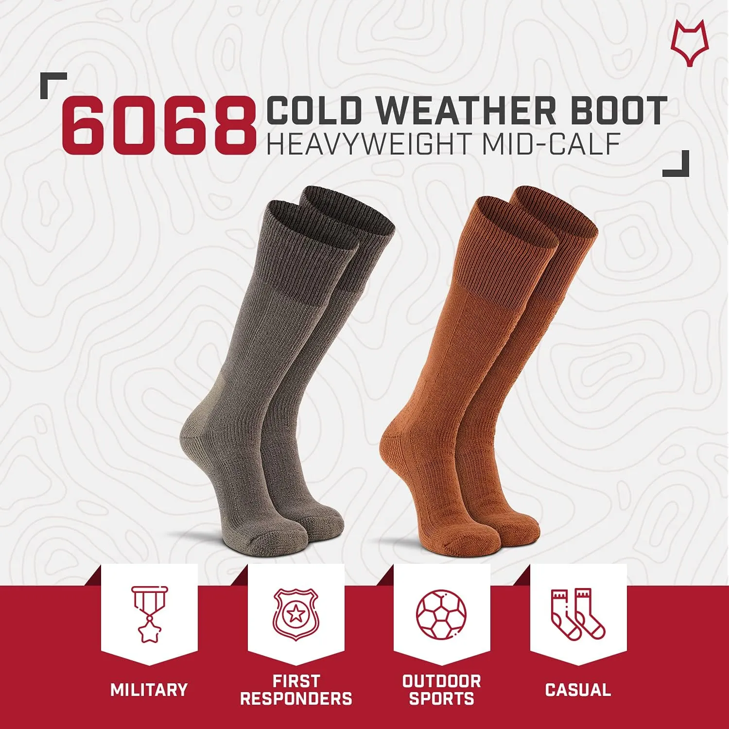 Fox River Military Cold Weather Sock, Heavyweight for Boots and Field, Mid-Calf, Thermalined Construction for Warmth