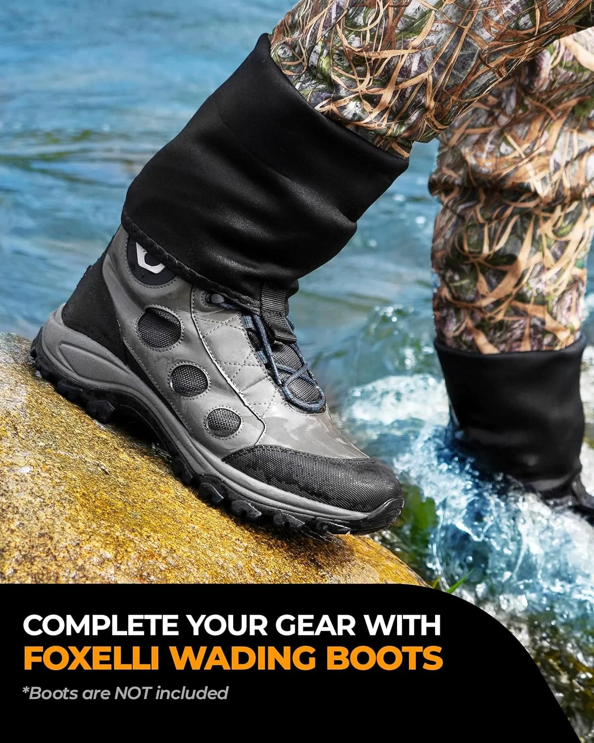 Foxelli Breathable Waders – Fly Fishing Stockingfoot Waders for Men and Women