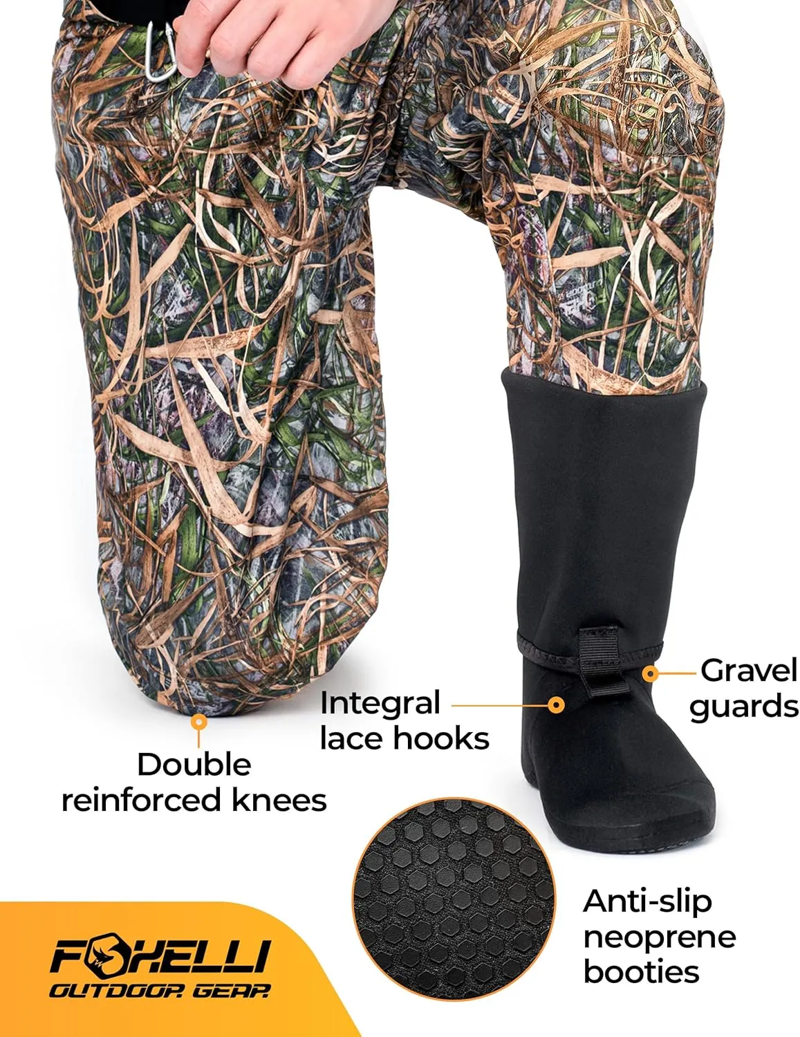 Foxelli Breathable Waders – Fly Fishing Stockingfoot Waders for Men and Women