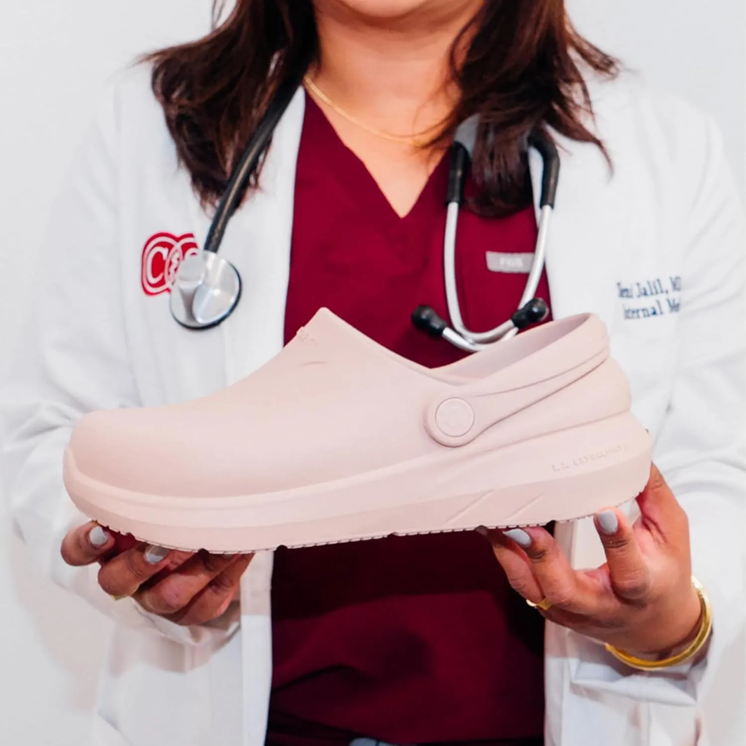 Frontline Pro 3 Slip-On Clogs - Arch Support, Non Slip Footwear, Lightweight Slides, Medical Nursing Shoes, Work Mules, Slippers, Adult Unisex Sizing
