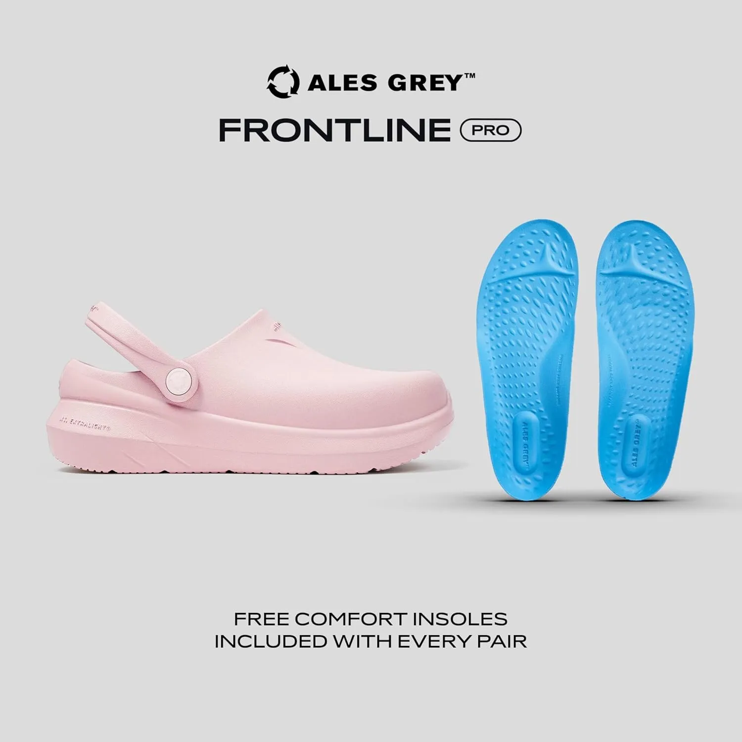 Frontline Pro 3 Slip-On Clogs - Arch Support, Non Slip Footwear, Lightweight Slides, Medical Nursing Shoes, Work Mules, Slippers, Adult Unisex Sizing