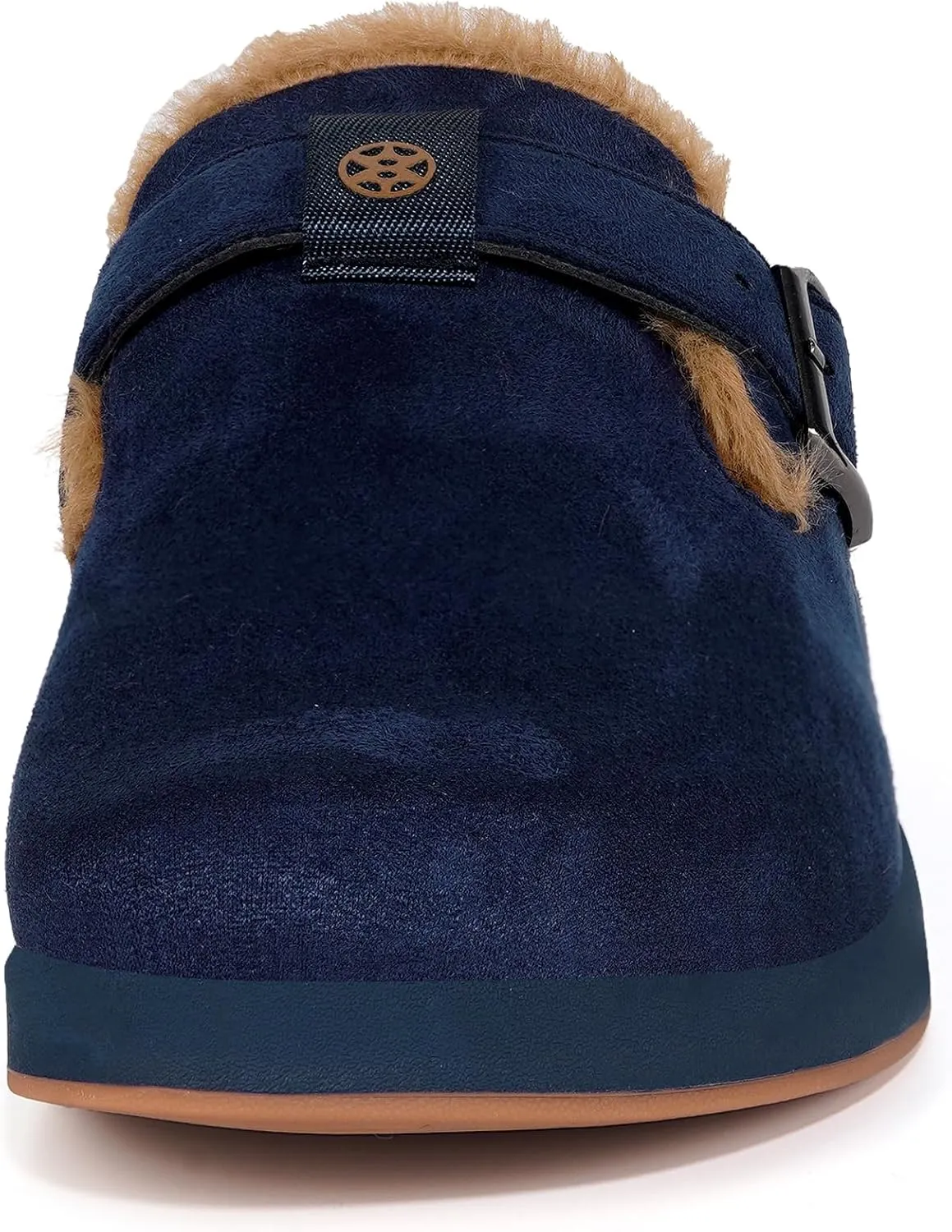 Fur Lined Clogs for Women Men | Suede Winter Slippers with Arch Support | Slip on Mules Potato Shoes with Removable Cushion Footbed | Warm Home House Shoes