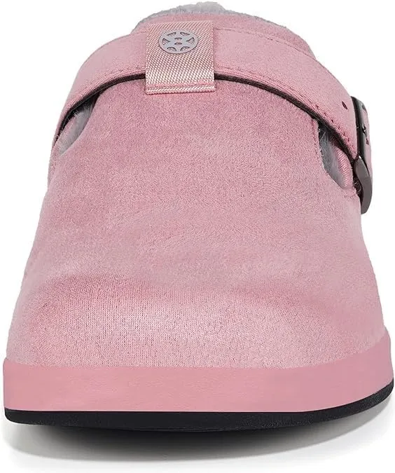 Fur Lined Clogs for Women Men | Suede Winter Slippers with Arch Support | Slip on Mules Potato Shoes with Removable Cushion Footbed | Warm Home House Shoes