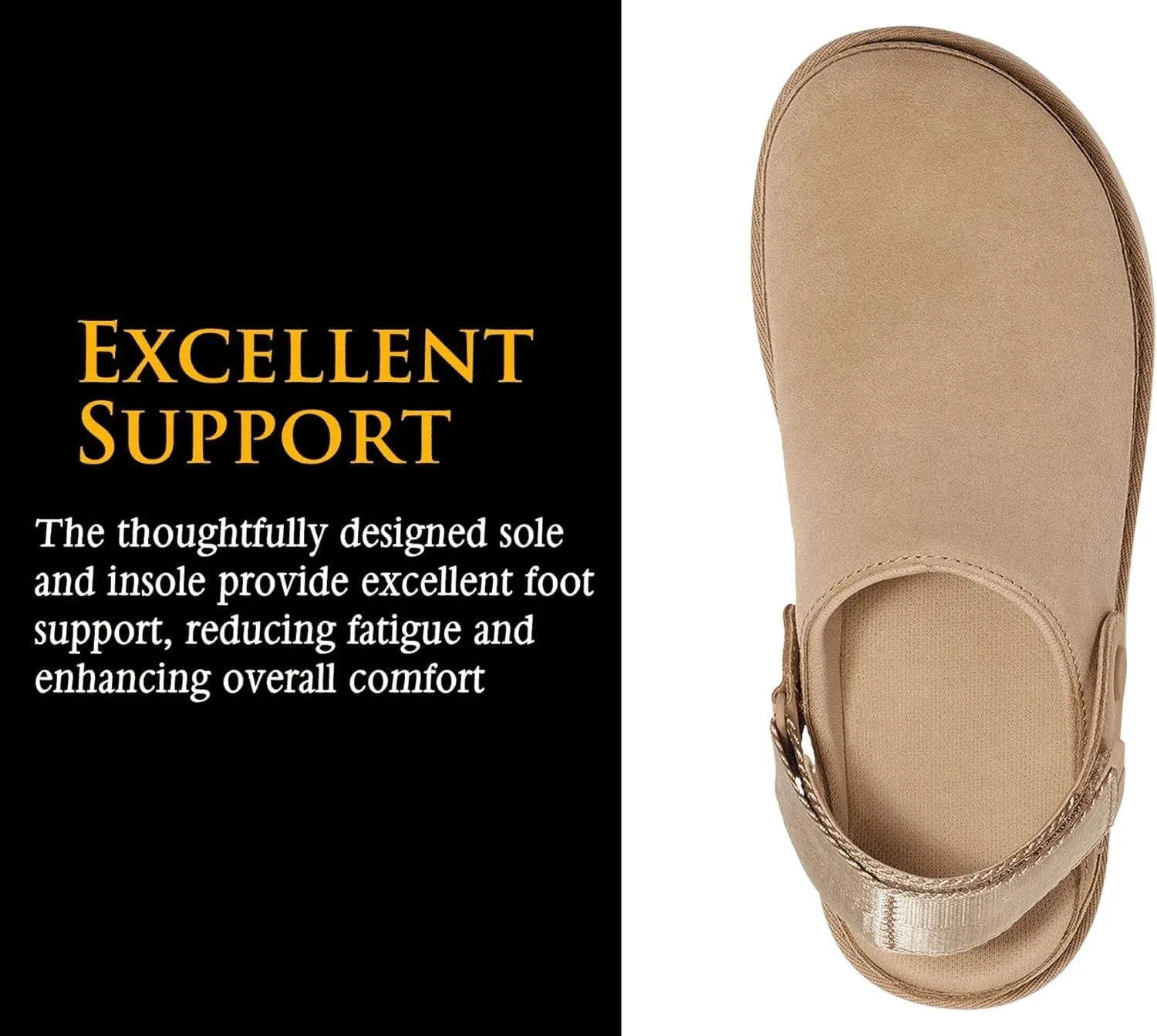 Genuine Suede Clogs for Women-Narrow Memory Foam Platform Clogs Lightweight Womens Clog & Mules Gold Star Clog Sandals Potato Shoes 2025