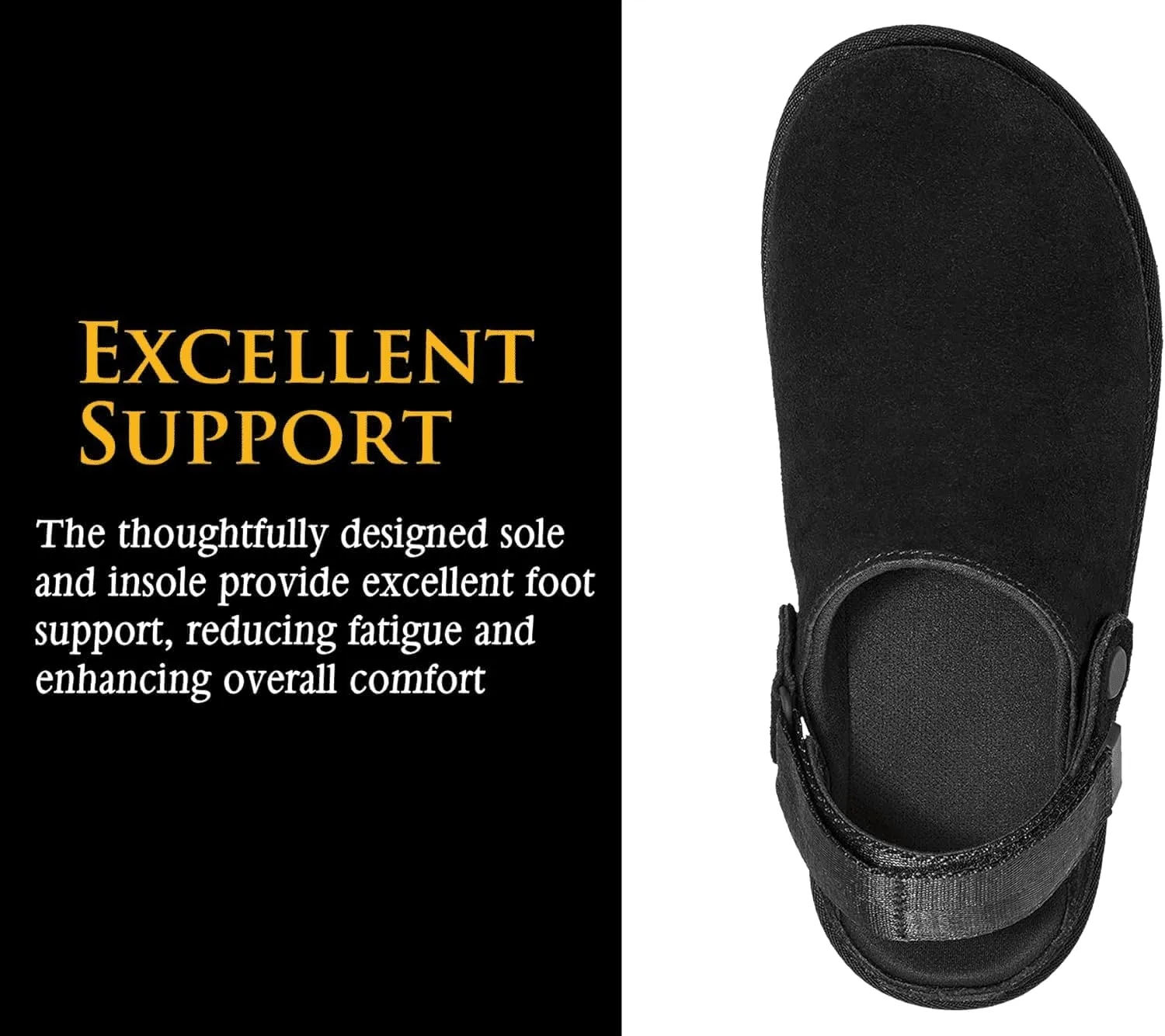 Genuine Suede Clogs for Women-Narrow Memory Foam Platform Clogs Lightweight Womens Clog & Mules Gold Star Clog Sandals Potato Shoes 2025