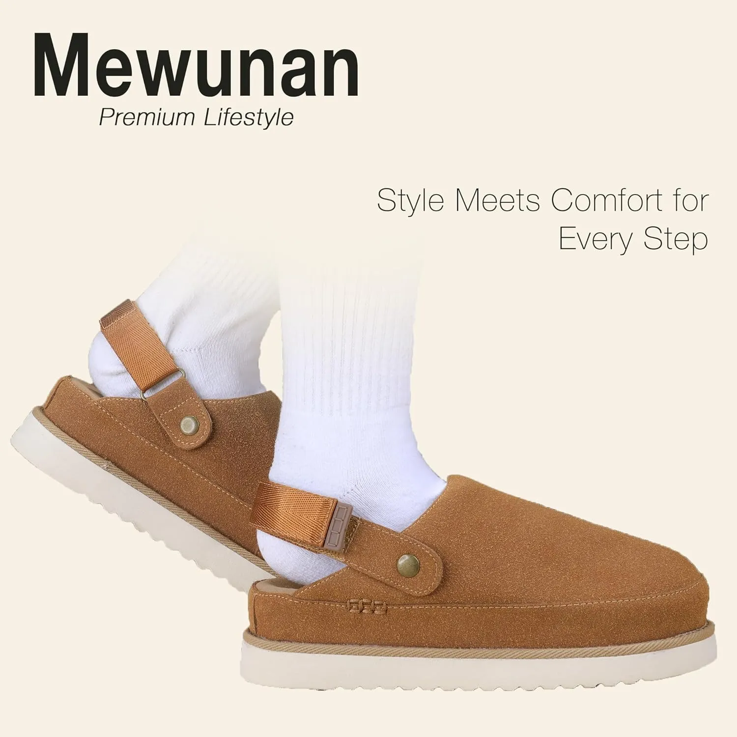 Genuine Suede Clogs for Women-Narrow Memory Foam Platform Clogs Lightweight Womens Clog & Mules Gold Star Clog Sandals Potato Shoes 2025
