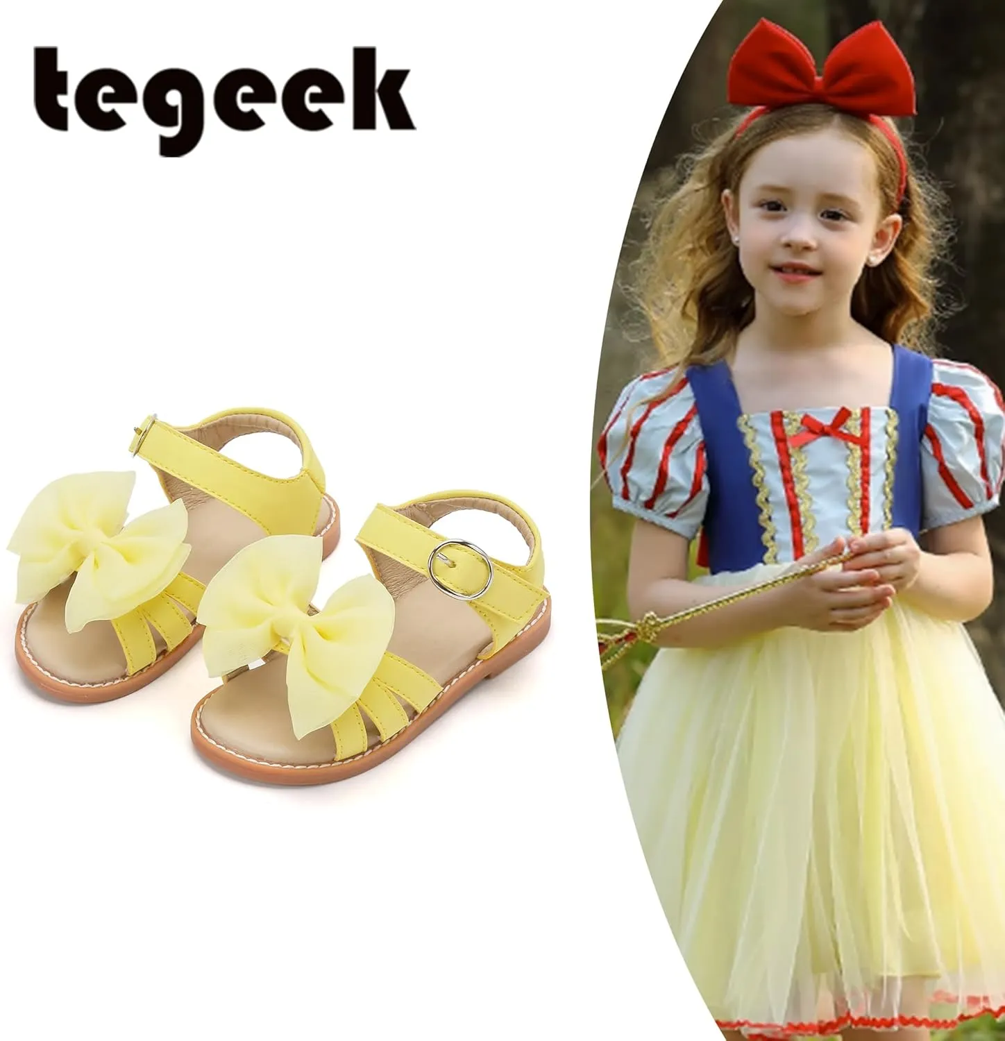 Girls Sandals 3-12 Years | Dressy & Play Shoes | Leather-Like for Outdoor School