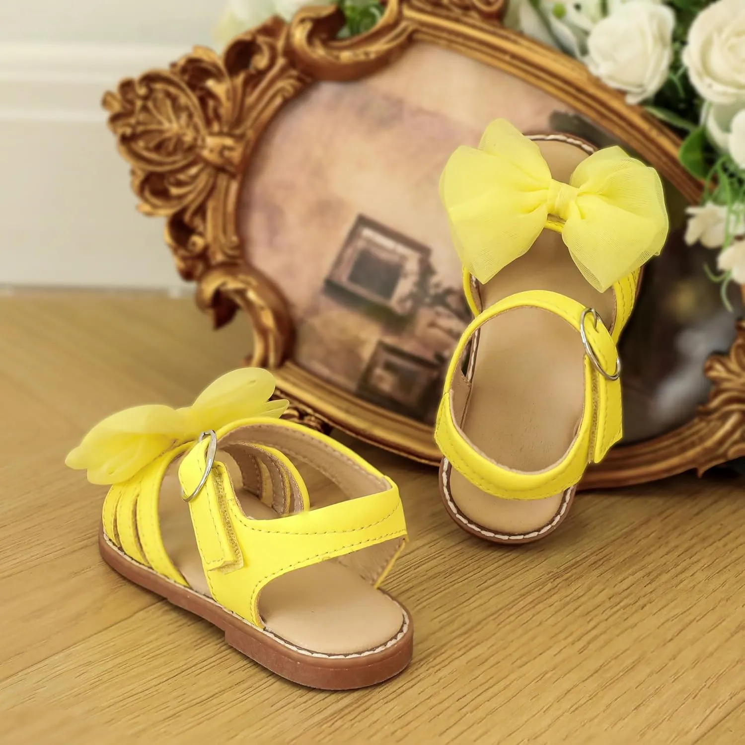 Girls Sandals 3-12 Years | Dressy & Play Shoes | Leather-Like for Outdoor School