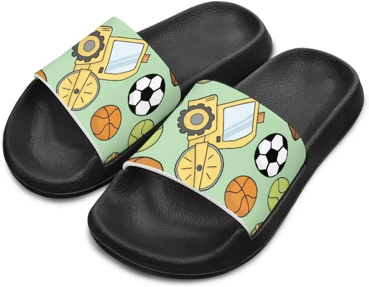 GOSTONG Boys Girls Summer Sandals Non-Slip Water Kids Shower Shoes for Beach Pool & Outdoor Quick-Dry Lightweight House Slippers Thick Sole