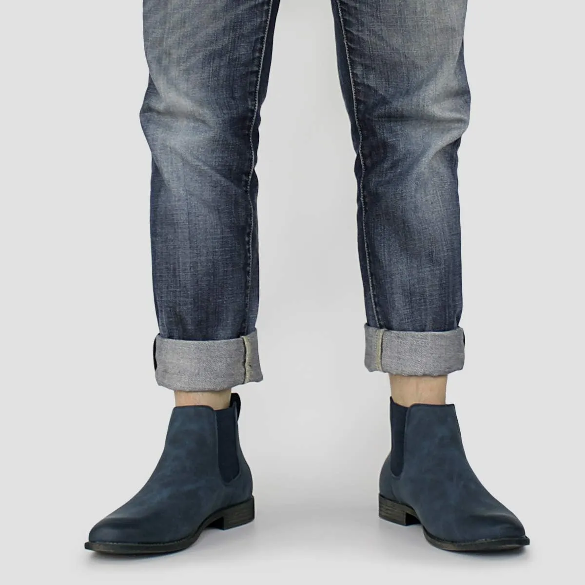 Hawkwell Men's Plus Size Chelsea Boots Classic Casual Dress Ankle Boots in Regular and Plus Sizes