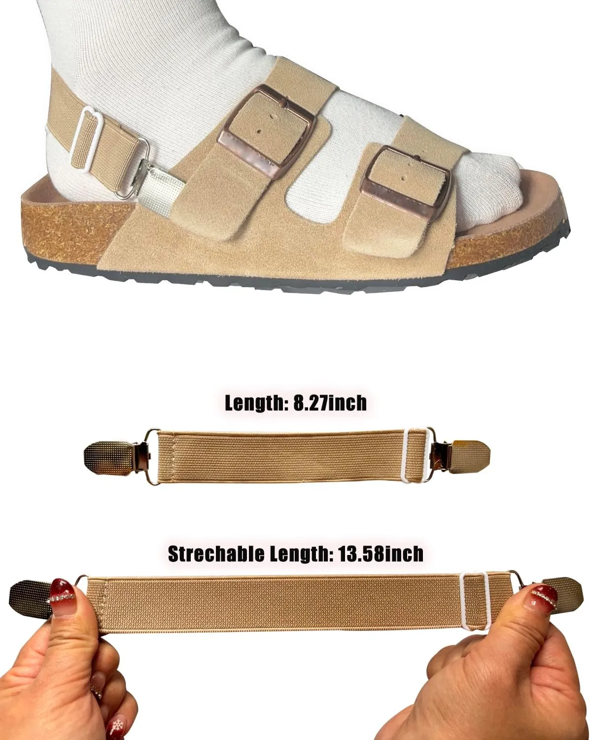 Heel Straps for Arizona Mules and Clogs EVA Slide Sandals Men and Women Shoes Clogs Platform Slippers