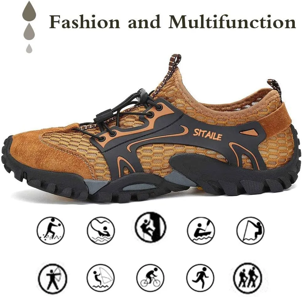 Hiking Water Shoes for Men Women Quick Dry Barefoot Aqua Swim River Shoes for Pool Beach Fishing Water Hiking Sandals