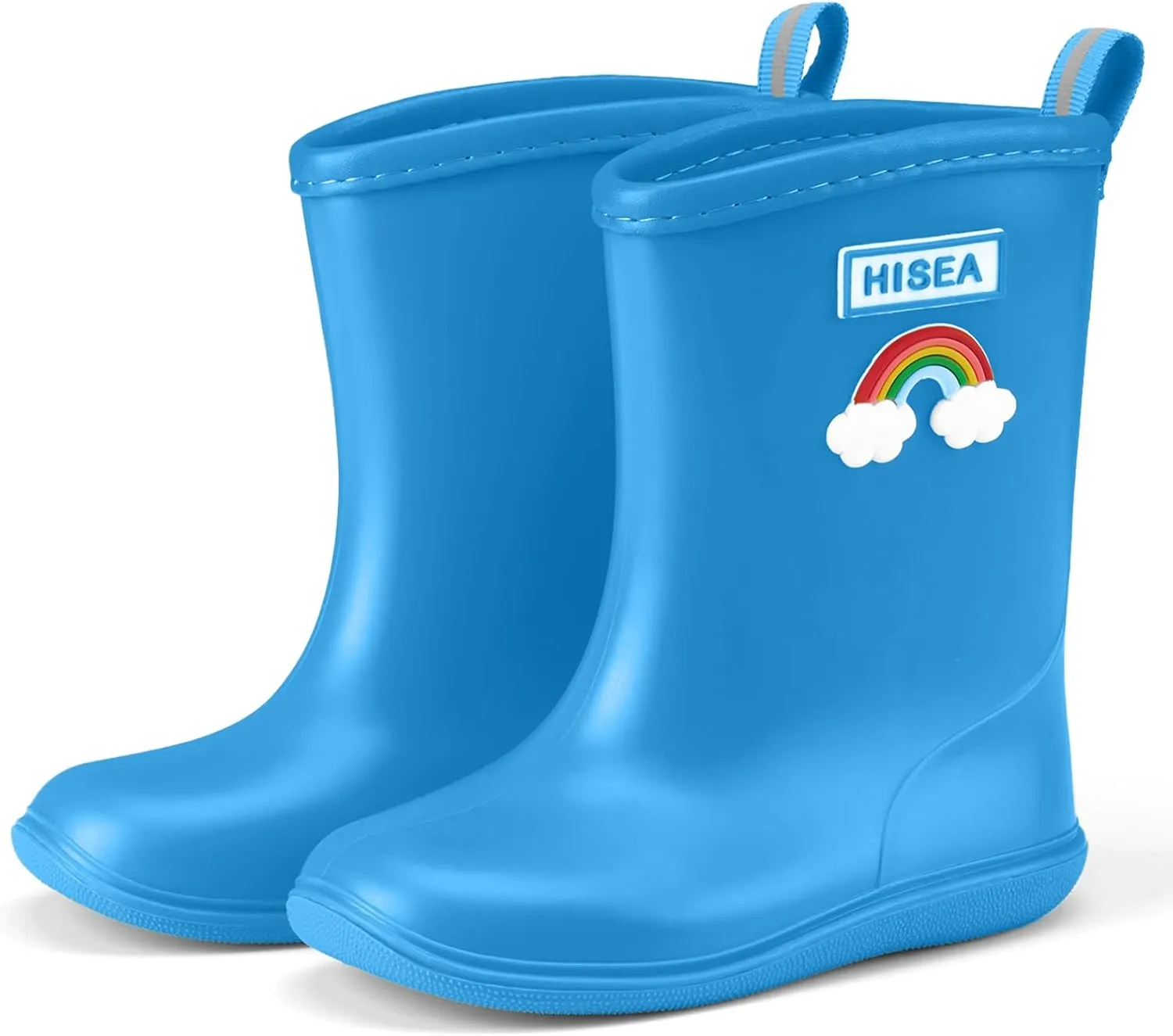 HISEA Toddler Rain Boots Waterproof, Baby Kids Short Rubber Rain Shoes Lightweight for Boys Girls