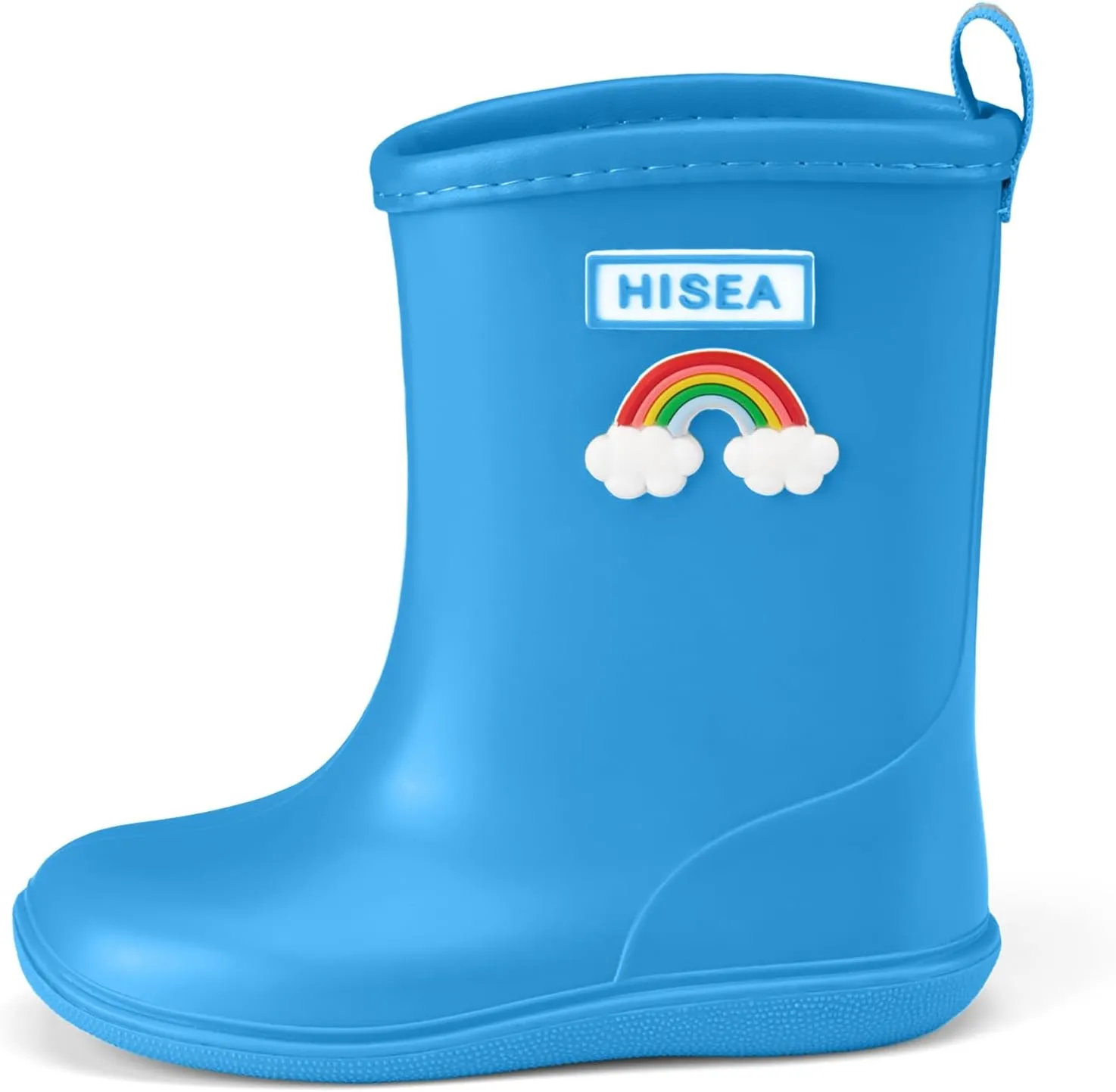 HISEA Toddler Rain Boots Waterproof, Baby Kids Short Rubber Rain Shoes Lightweight for Boys Girls