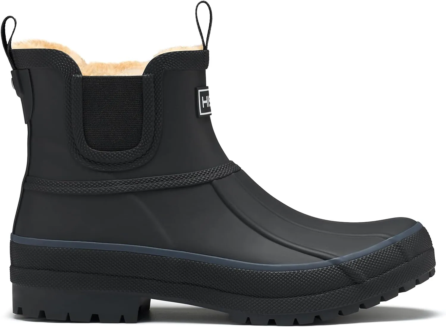 HISEA Women's Saltwater Winter Rain Boots Waterproof Duck Chelsea Lined Outdoor Garden Boot
