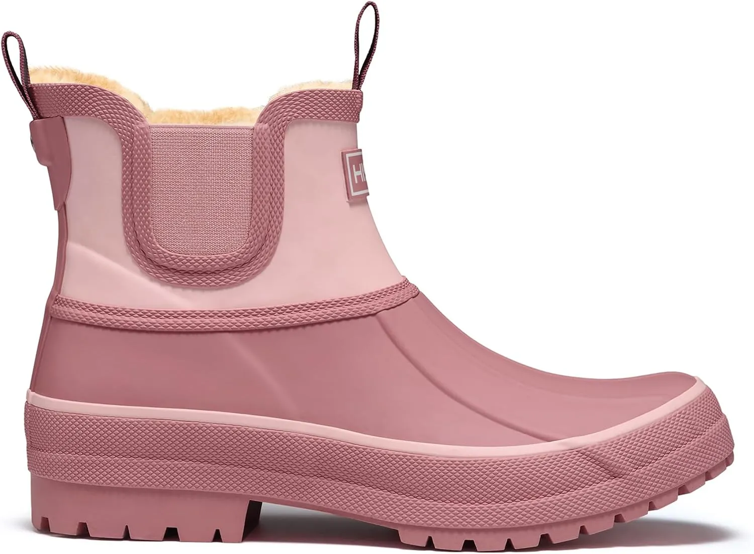 HISEA Women's Saltwater Winter Rain Boots Waterproof Duck Chelsea Lined Outdoor Garden Boot