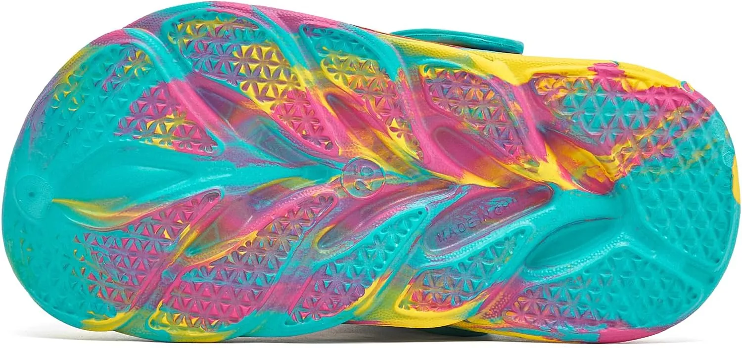 HOBIBEAR Boys and Girls Classic Graphic Garden Clogs Slip on Sandals Water Shoes(Toddler/Little Kids/Big Kids)