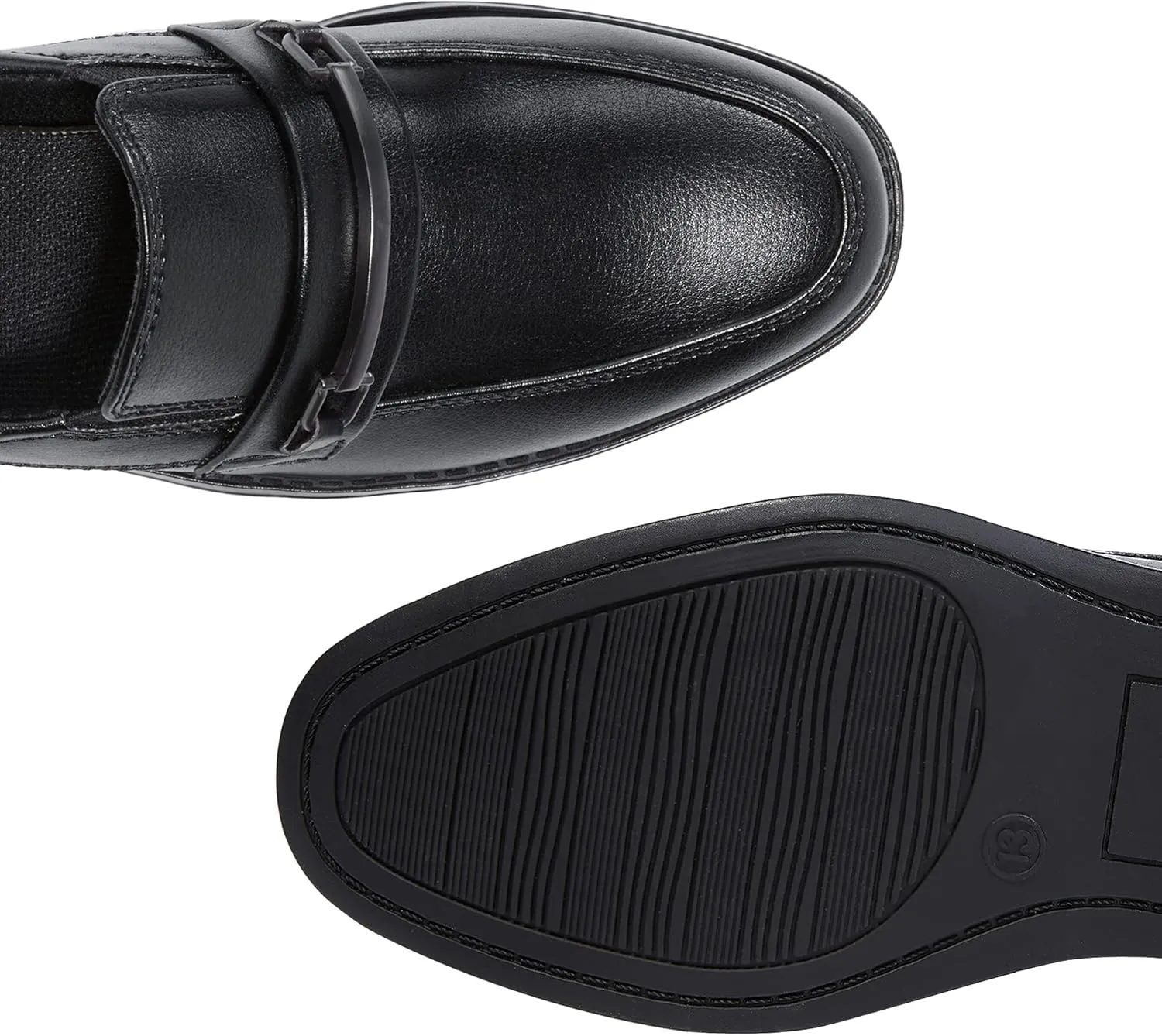 HOMEHOT Boys Dress Shoes Oxford Slip on Loafers(Toddler/littile Kids/Big Kids)