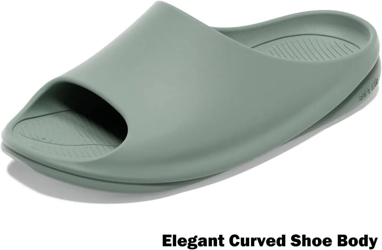 House Slide Sandals, Non Slip Shower Shoes for Women and Men, Lightweight Slippers for Indoor Bathroom Dorm Pool Swimming Beach