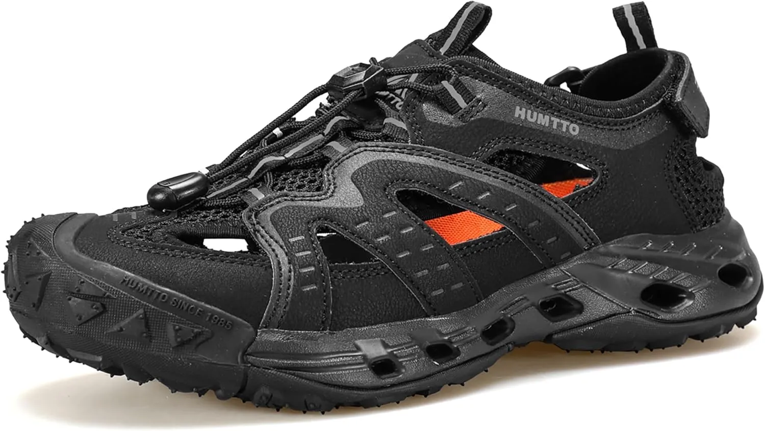 HUMTTO Women's Amphibious Closed Toe Hiking Sandals Quick-Dry Water Shoes Non-Slip Athletic Adjustable Outdoor Fisherman Summer Beach Walking Travel Shoe