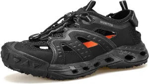 HUMTTO Women's Amphibious Closed Toe Hiking Sandals Quick-Dry Water Shoes Non-Slip Athletic Adjustable Outdoor Fisherman Summer Beach Walking Travel Shoe