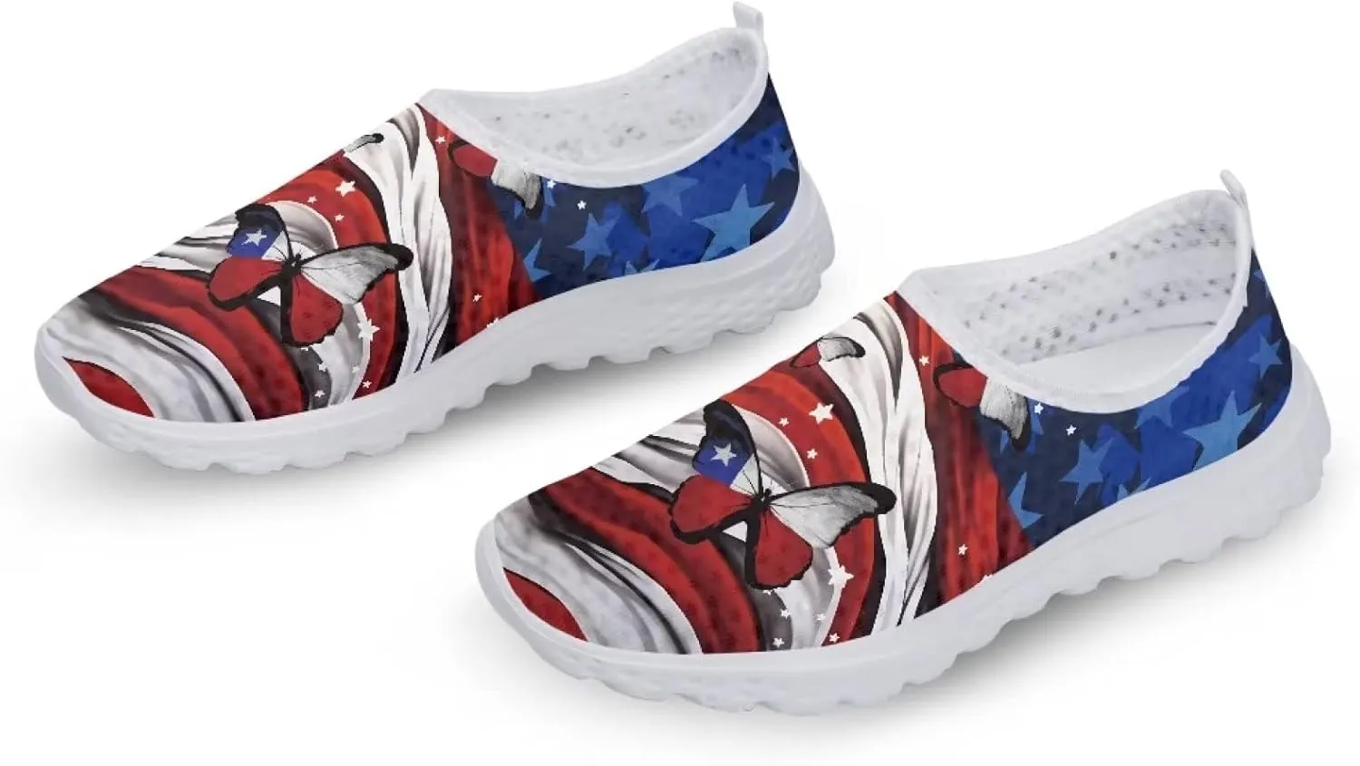 Jeiento Christmas Shoes for Womens Girls Walking Shoes Tennis Shoes Breathable Comfortable Athletic Running Shoe US 5.5-11.5