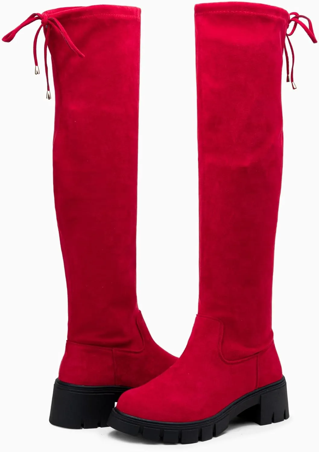 Jeossy Women's 990 Over The Knee High Boots Platform Thigh High Boots Round Toe Long Boots for Women