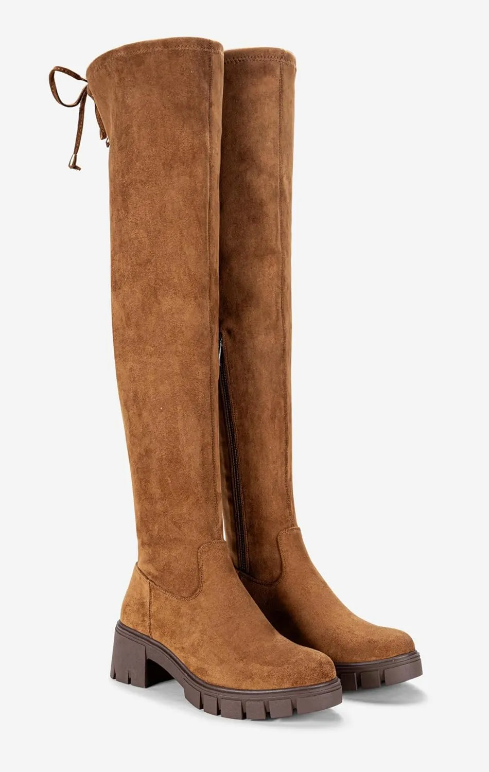 Jeossy Women's 990 Over The Knee High Boots Platform Thigh High Round Toe Long Boots