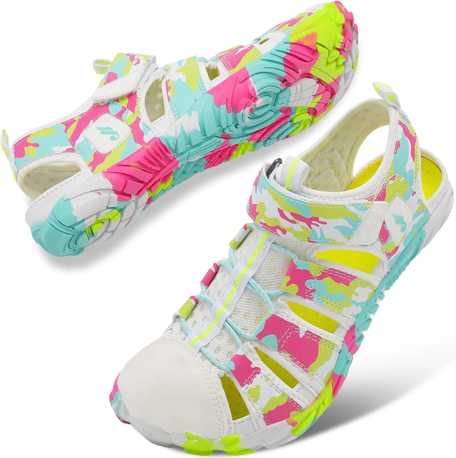 JIASUQI Athletic Hiking Water Shoes Barefoot Aqua Swim Sports Sandals Walking Shoes for Women Men