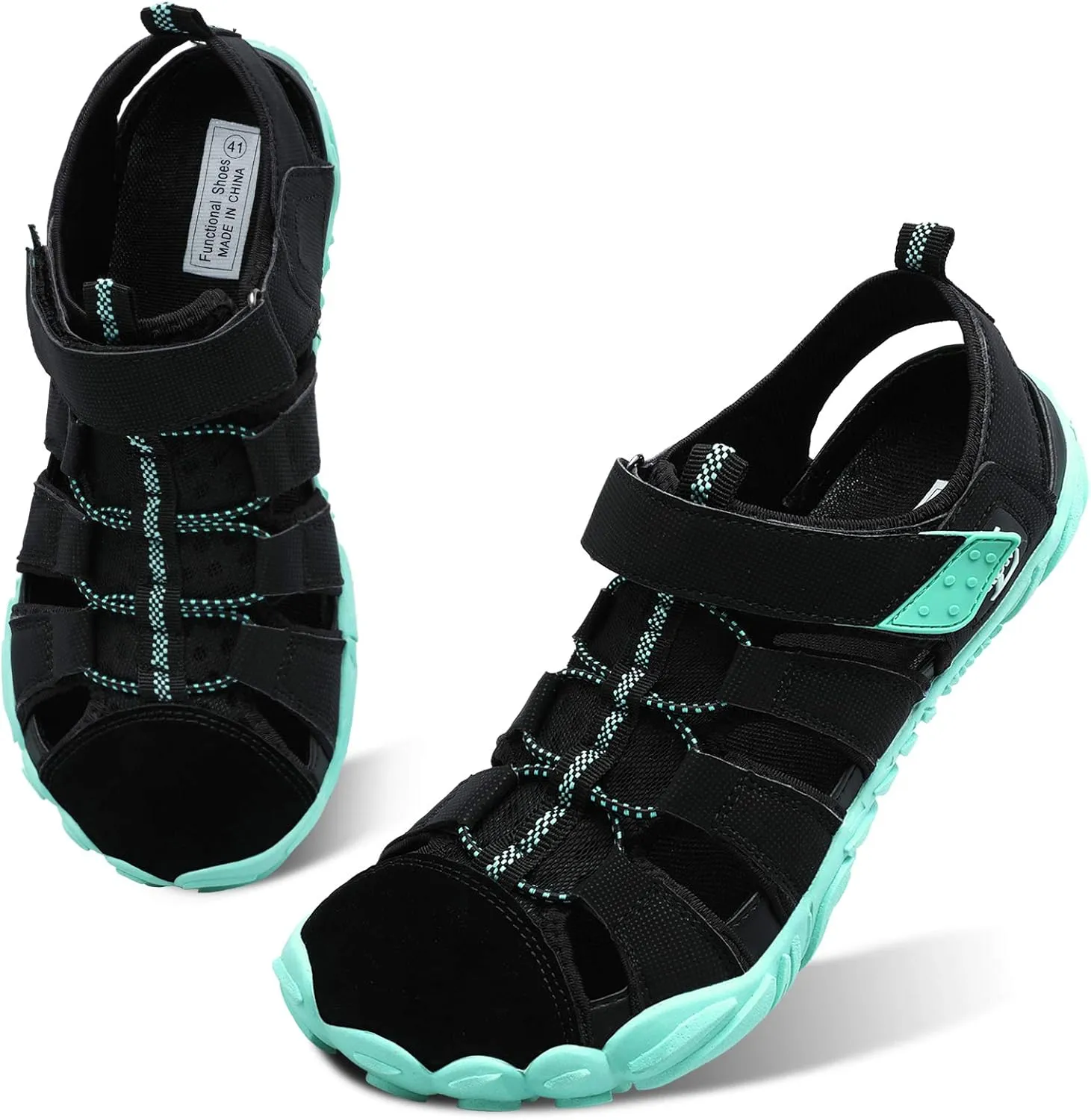 JIASUQI Athletic Hiking Water Shoes Barefoot Aqua Swim Sports Sandals Walking Shoes for Women Men