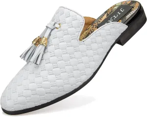 JITAI Men's Mules - Slip-On Loafers, Casual Half Loafers, Backless Sandals
