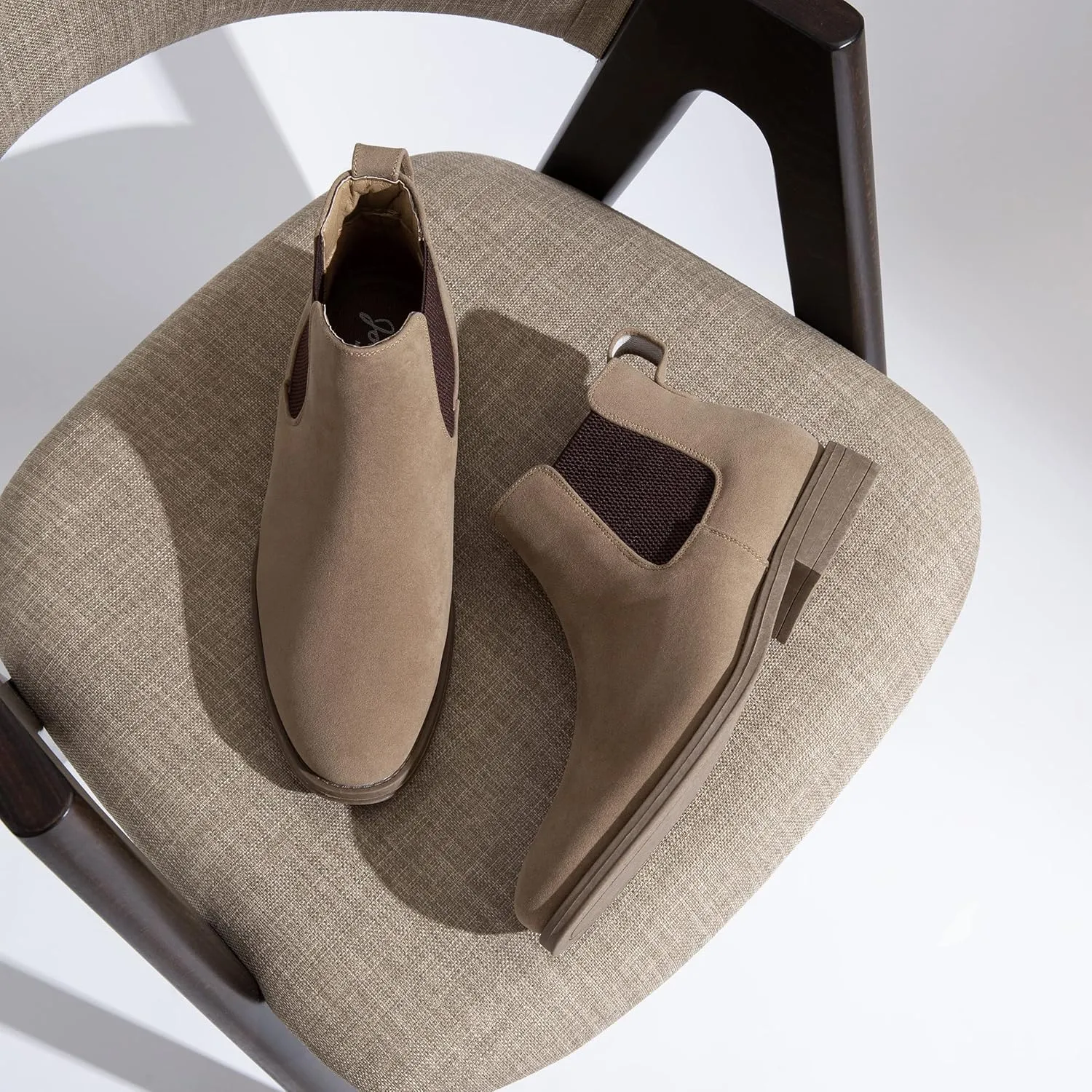 Jousen Men's Chelsea Boots Suede Casual